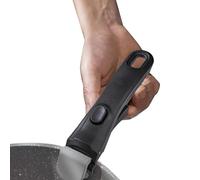 Detachable Pot Handle - Universal Cookware Grip Replacement, Anti-Scald | Removable Pan Handle for Camping Kitchen RV, Ergonomic Bakelite Safety Clip One-Click