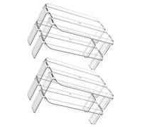 Detachable Refrigerator Storage Rack 2pcs Plastic Storage Shelf