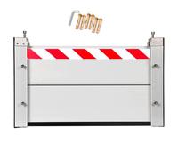 Detachable Reusable Flood Barrier L 355cm x H 20cm, Exterior Garage Doors Flood Protection Barrier, Aluminum Flood Barriers, Flood Defence Barriers