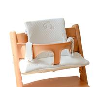 Detachable Seats Cushion Covers Baby Chair Cushion to Keep Baby Comfortable Embroidered Animal Seats Pad Breathable High Chair Embroidered Animal Pad Detachable Cover to Keep Comfortable at Mealtimes