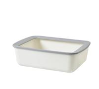 Detachable Semi-Closed Cat Litter Box Open Top Anti-Splash Pet Cat Litter Box Easy to Clean Ideal for Kittens cat litter tray(Wei)