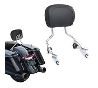 Detachable Sissy Bar fit for Harley Davidson, Passenger Rear Backrest with Quick-Release Design for Touring Electra Glide Road King Road Glide Street Glide Ultra Limited 2009-2024 (Chrome)