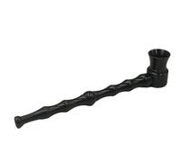Detachable Smoking Pipe 1 Pcs, Natural Bamboo-Shaped Tobacco Pipe Honeycomb Cigar Pipes, Metal Weed Pipes Gift for Grandfather Husband Boyfriend (Black, 1 Pcs)