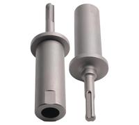 Detachable Split Pile Hammer for Electric Hammers, 16mm+20mm Round Shank Ground Rod Driver with 42CrMo Steel Construction, 2-Piece Set