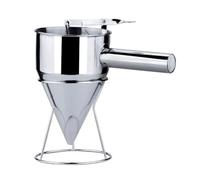 Detachable Stainless Steel Funnel Cone Tool with Stand Batter Funnel for Home Use Filter and Spoon Tools(Large 17mm Hole (1200ML))