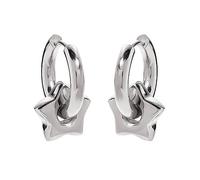 Detachable Star Heart Dangle Earrings Small Hoop Punk Statement Jewelry Women Men Elegant Simple Exaggerated Jewelry