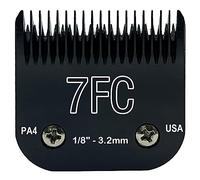 Detachable Steel Pet Dog Clipper Blades,Size-7FC,Compatible with Andis Cut Length 1/8"(3.2mm),Compatible with Oster A5, Fit for Wahl KM Series Clippers, Made of Stainless Steel Blade