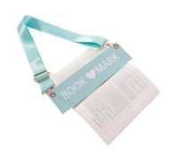 Detachable Strap Bookmark,embroidered Leather Bookmarks For Women,unique Cool Funnys Bookmarks Carrier For Women,readers,book Lovers (Blue)