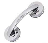 Detachable Suction Cup Handle for Windows - Punch-Free Door Knob for Bathroom Wall, Strong Hold Auxiliary Handle for Drawers, 19.4x6.5cm(Silver)