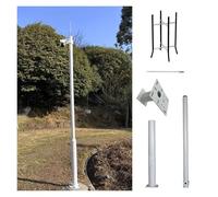 Detachable Surveillance Post Mount, Universal Surveillance Camera Pole Post for Garage/Mall, 2 2.5 3 3.5 4 4.5 5 6 M Floor Holder Stand Mount for Security Cameras(A White,3.5 m/11.5 ft (3 Sections)