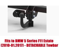Detachable Tow Bar for BMW 5 Series Touring 2010 to 2018 F11 & 7 Pin Electrics