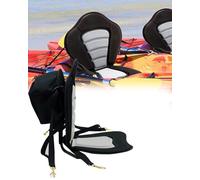 Detachable Universal Paddle-board Seat, Sit Down Kayak Seat Replacement with Back Support, Adults Boat Seat Cushion for Driver Canoe Cruiser(Gray)