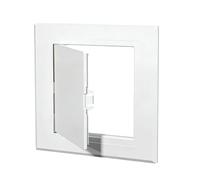 Detachable Utility Door Cover 115x115mm Interior Size Constructed From ABS for Home Improvement Projects Not Drill Wall Repair Cover