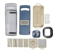 Detachable Vegetable Chopper, Easy to Assemble Food Chopper with Drain Basket, Onion and Vegetable Cutter for Carrots Cucumbers Potatoes Fruit and Hard Cheese