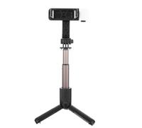Detachable Wireless Remote Selfie Stick Tripod Stand 66cm Black | Aluminium Alloy Build, Adjustable 15.20cm to 66.00cm Height, for Parties and Hiking, Lightweight