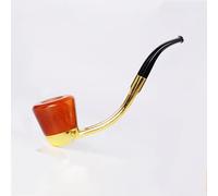 Detachable Wooden Tobacco Smoking Pipe, Classical Design with Easy Clean Feature, Cigarette Pipe for Fathers Day Gift (F)