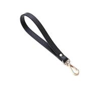 Detachable Wrist Strap, Functional Handle for Women's Clutch, Wallet, and Bag with Keychain Loop Attachment,Black,20cm
