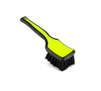 Detail Factory - ProGrip Interior Scrub Brush - Soft Bristles - Rubber Grip for Maximum Stability and Comfort - Curved Head Profile for Better Clearance - Octane Ectoplasm