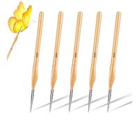 Detail Fine Tip Brush Set - 000 Thin Model Paint Brushes - Artist Professional Mini Paint Set of 5 - Watercolour, Oil, Acrylic - Craft Models, Fine Detailing, Art Line Drawing