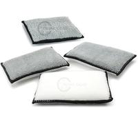 DETAIL GEAR Interior Scrubbing Sponge Pad - For Cleaning Leather, Plastic, Vinyl & Upholstery (4 Pads)