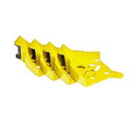 DETAIL GUARDZ Hose Guide - 4pcs Plastic Hose Roller for Cars, Trucks & Motorcycles - Car Wheel Rolling System Tool Preventing Stucking and Snagging Under Tires (Yellow)