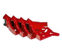 DETAIL GUARDZ Hose Guide - 4pcs Plastic Hose Roller for Cars, Trucks & Motorcycles - Car Wheel Rolling System Tool Preventing Stucking and Snagging Under Tires (Red)