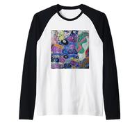 Detail of The Maiden by Gustav Klimt Raglan Baseball Tee