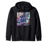Detail of The Maiden by Gustav Klimt Zip Hoodie
