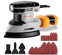 Detail Sander: DEKOPRO Multi-Function Mouse Sander Electric Sander Tool Corded Palm Sanders with Dust Collector, 3 Additional Attachments &12pc Sandpapers for Sanding,Polishing,Removing Paint in Home