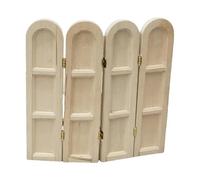 Detailed 1/12 Dollhouses Accessory Wooden Screen Door Vintage Interior Decors For Model Room Design Miniature Home Decors