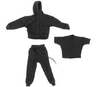 Detailed 3-piece outfit for a 1/12 action figure and fashion outfit for a tea doll display dressing up fashion outfit with hooded top pants