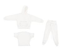Detailed 3-piece outfit for a 1/12 action figure and fashion outfit for a tea doll display dressing up fashion outfit with hooded top pants