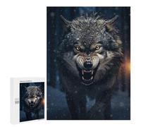 Detailed Alpha Wolf Art Puzzle for Adults, 500 PCS, A Focused Activity for Patient Adult Puzzlers, for Quiet Evenings