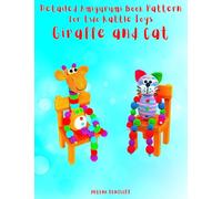 Detailed Amigurumi Book Pattern for Two Rattle Toys Giraffe and Cat: Step-by-Step Color Photos / Suitable for Beginners (Patterns for crocheting dolls from beginners to professionals.)