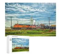 Detailed BNSF Freight Train Jigsaw Puzzle, 1000 PCS, for Adults, A Creative Way to Unwind after A Busy Day, for Family Nights