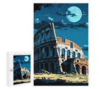Detailed Colosseum Under Moonlight -1 Art Puzzle for Adults, 1000 PCS, An Engaging Indoor Activity for Quiet Evenings, for Puzzle Fans