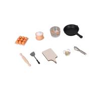 Detailed Dollhouses Bakery Cooking Station Model Tiny Kitchen Set for Collectors Wood Resin Construction Dollhouses Bread Making Model