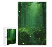 Detailed Enchanted Forest with Fireflies Art Puzzle for Adults, 1000 PCS, An Engaging Indoor Activity for Quiet Evenings, for Puzzle Fans