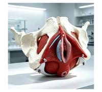 Detailed Female Pelvic Skeleton Model with Removable Organs