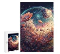 Detailed Galactic Cataclysm Cosmic Collision Jigsaw Puzzle, 1000 PCS, for Adults, A Creative Way to Unwind after A Busy Day, for Quiet Evenings