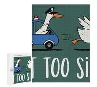 Detailed Got Too Silly︰ Duck Police Chase Jigsaw Puzzle, 500 PCS, for Adults, A Creative Way to Unwind after A Busy Day, for Quiet Evenings
