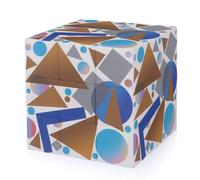Detailed Gradient Geometry Magic Cube,The Original 3x3 Cube,Speed Cube Problem-Solving Brain Teaser,Easy Turning Sensory Puzzle Toy,Sensory Stress Relief Form Fidget Toys