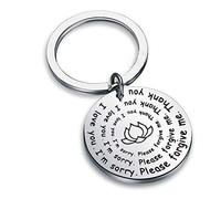 Detailed Ho'oponopono Prayer Necklace I'm Sorry Please Forgive Me Thank You I Love You Spiritual Necklace, Silver