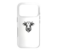 Detailed Horned Bull Head Vector Illustration Case for iPhone 17 Pro