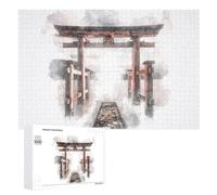 Detailed Japanese Torii Gate Jigsaw Puzzle, 1000 PCS, for Adults, A Creative Way to Unwind after A Busy Day, for Family Nights
