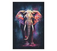 Detailed Jigsaw Puzzle for Adults, Amazing Elephant, 1000 PCS