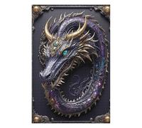 Detailed Jigsaw Puzzle for Adults, Amethyst Dragon Lord, 1000 PCS | For home use: Adult Jigsaw Puzzle - defined colour areas for easier piece sorting on weekends.