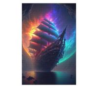 Detailed Jigsaw Puzzle for Adults, Pirate Ship In Space, 1000 PCS