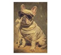 Detailed Jigsaw Puzzle for Adults, Royal Mummy Bulldog, 1000 PCS
