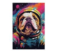 Detailed Jigsaw Puzzle for Adults, Space Dog Explorer-34, 300 PCS